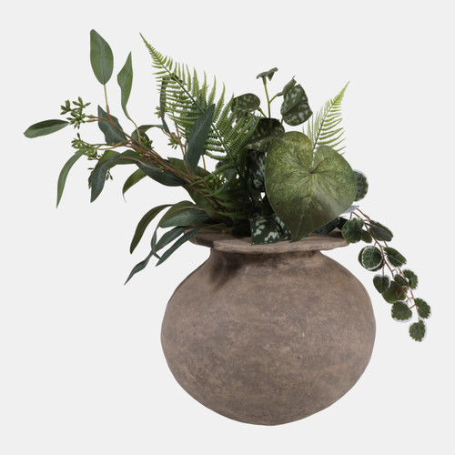 Sagebrook Home 12x12" Large Round Paper Mache Vase Taupe Wishlist Create New
