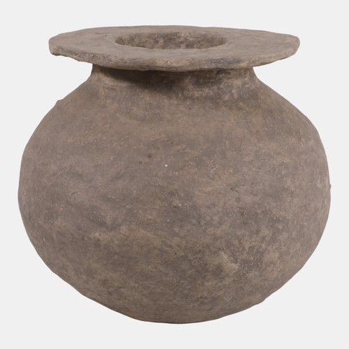 Sagebrook Home 12x12" Large Round Paper Mache Vase Taupe Wishlist Create New