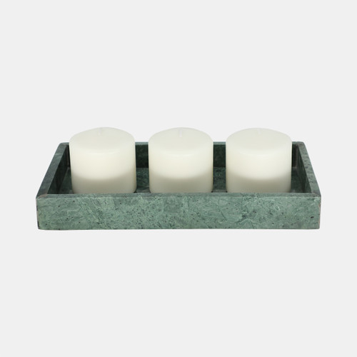Sagebrook Home 12x6" Marble Candle Tray Green Wishlist Create New