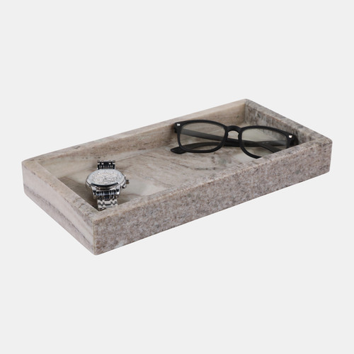 Sagebrook Home 12x6" Marble Tray Beige Wishlist Create New