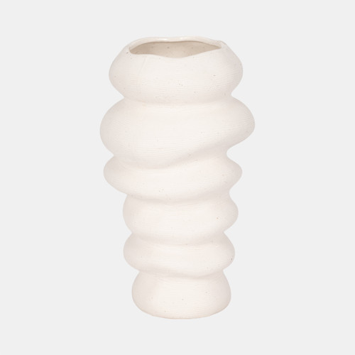 Sagebrook Home 12x7" Hand Scribed Cairn Vase White Wishlist Create New