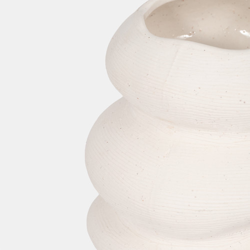 Sagebrook Home 12x7" Hand Scribed Cairn Vase White Wishlist Create New