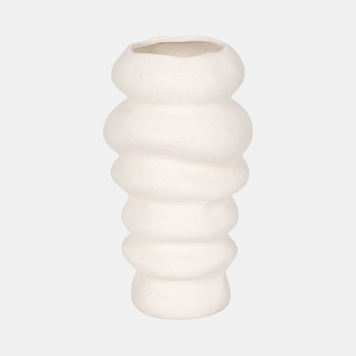 sagebrook home 12x7" Hand Scribed Cairn Vase White Wishlist Create New