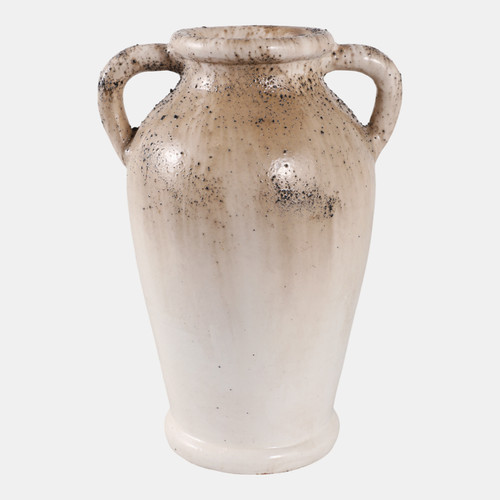 sagebrook home 12x7" Textured Terracotta 2-handle Vase ivry/brwn Wishlist Create New