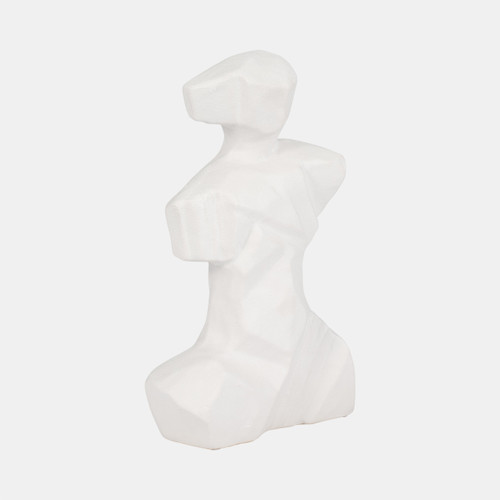 Sagebrook Home 13" Abstract Venetian Figurine White Wishlist Create New
