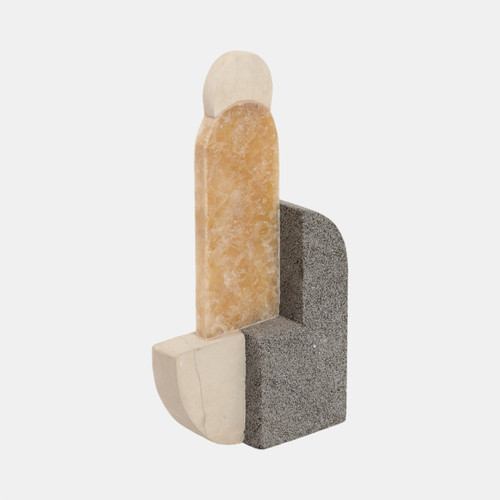 Sagebrook Home 13" Abstrct Sculpture Lava&sand Stone & Onyx Mult Wishlist Create New