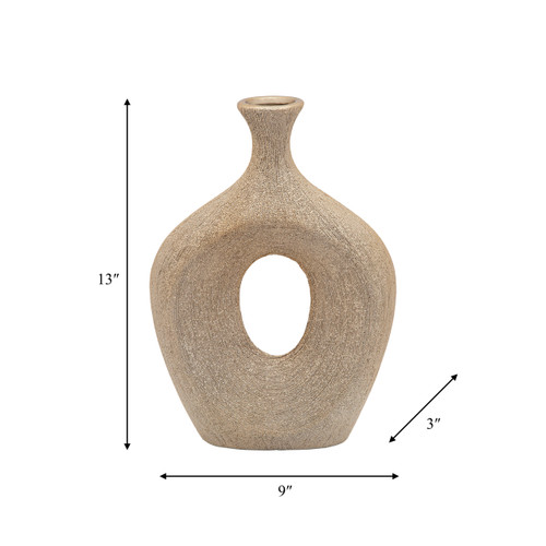 Sagebrook Home 13" Beaded Oval Vase Cut-out Champagne Wishlist Create New