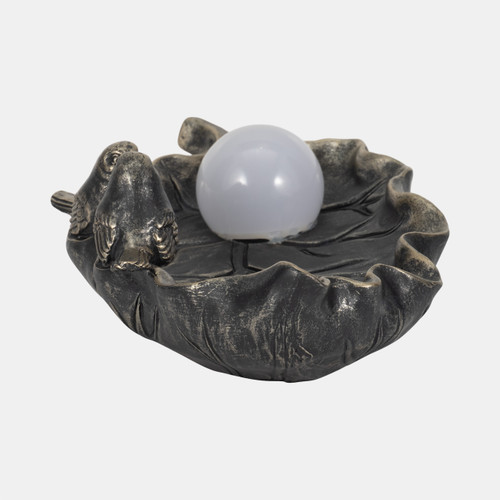 Sagebrook Home 13" Birdbath With Solar Orb Bronze Wishlist Create New