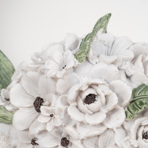 Sagebrook Home 13" Bull Skull With White Flowers White Wishlist Create New