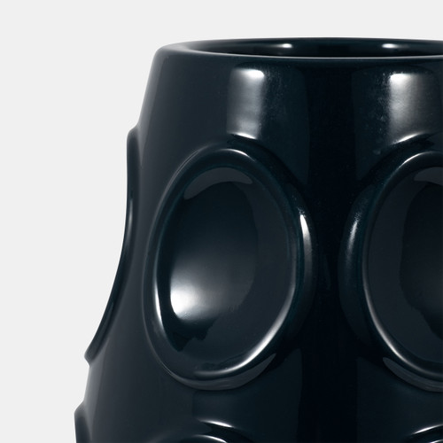 Sagebrook Home 13" Circle Embossed Vase Navy Wishlist Create New