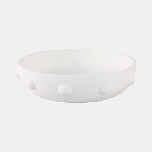 Sagebrook Home 13" Clay Beaded Bowl White Wishlist Create New