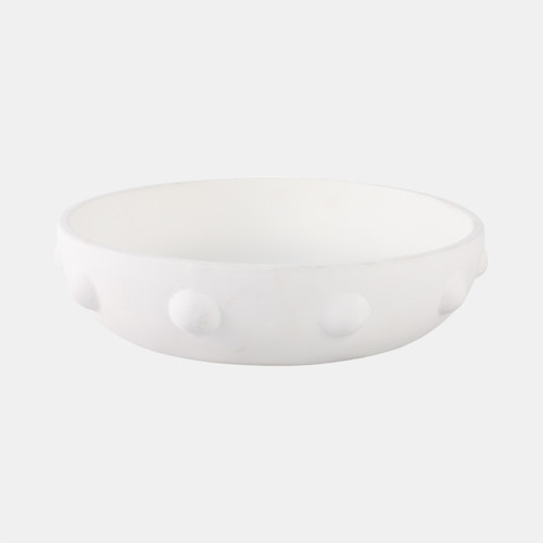 Sagebrook Home 13" Clay Beaded Bowl White Wishlist Create New