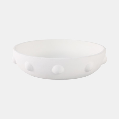 sagebrook home 13" Clay Beaded Bowl White Wishlist Create New