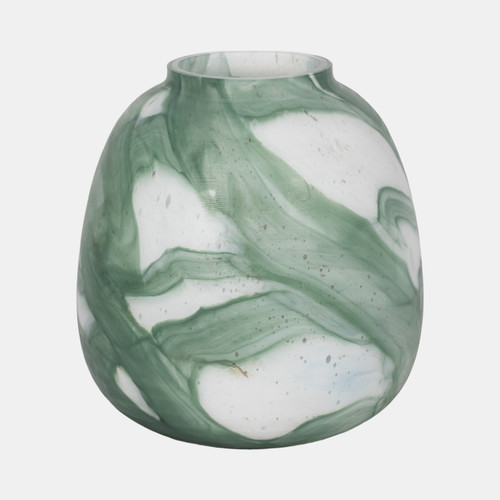 sagebrook home 13" Ebb & Flow Vase Green/clear Wishlist Create New