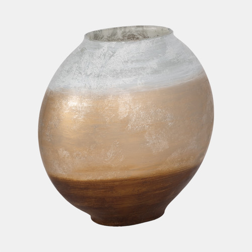 Sagebrook Home 13" Gold Ombre Round Vase White/gold Wishlist Create New