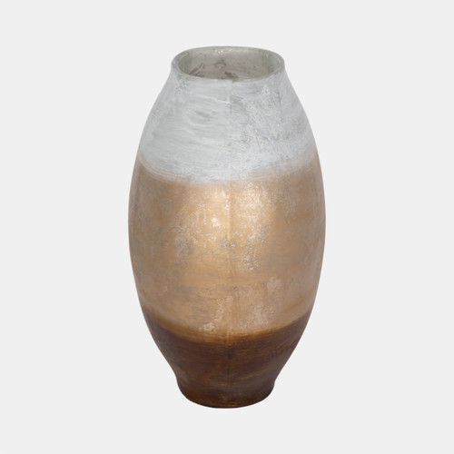 Sagebrook Home 13" Gold Ombre Round Vase White/gold Wishlist Create New