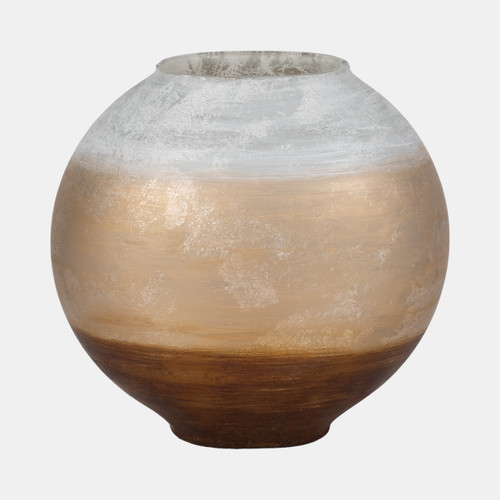 sagebrook home 13" Gold Ombre Round Vase White/gold Wishlist Create New