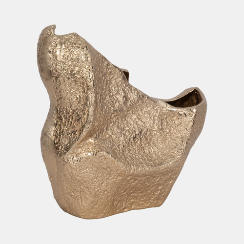 Sagebrook Home 13" Organic Edge Metal Vase Champagne Wishlist Create New