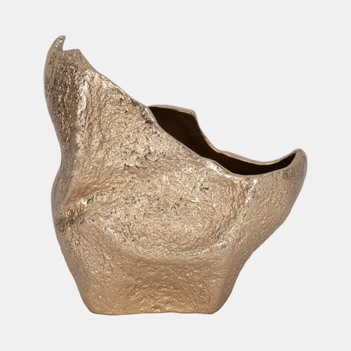 sagebrook home 13" Organic Edge Metal Vase Champagne Wishlist Create New