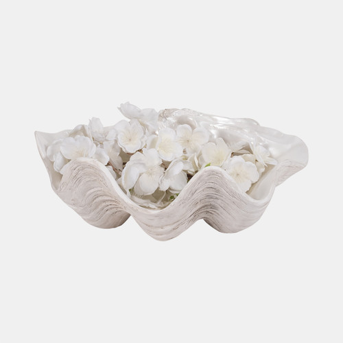 Sagebrook Home 13" Pearlized Shell Bowl Ivory Wishlist Create New