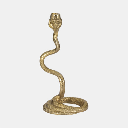 sagebrook home 13" Snake Taper Candle Holder Gold Wishlist Create New