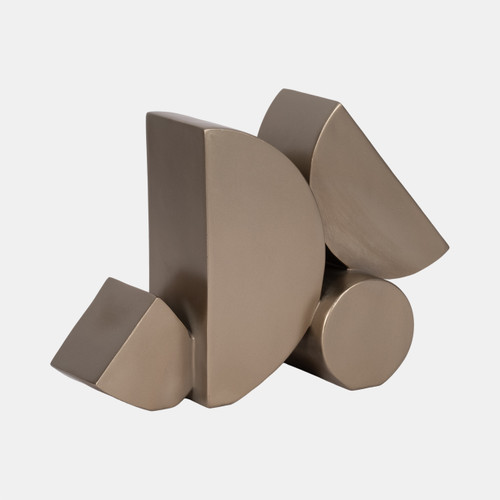 Sagebrook Home 13" Stacked Shapes Sculpture Champagne Wishlist Create New