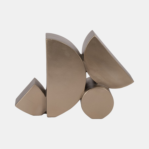 sagebrook home 13" Stacked Shapes Sculpture Champagne Wishlist Create New