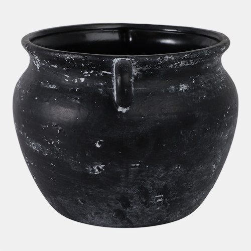 Sagebrook Home 13" Textured Stoneware Jug Planter Black Wishlist Create New