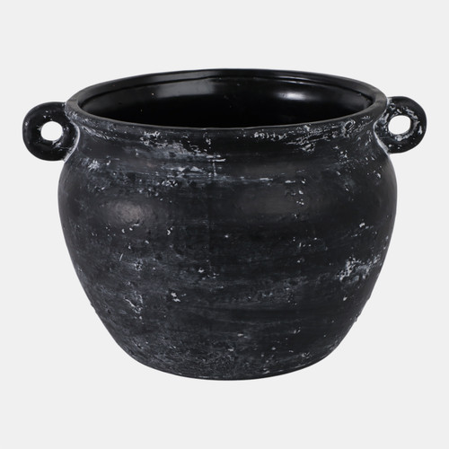 sagebrook home 13" Textured Stoneware Jug Planter Black Wishlist Create New