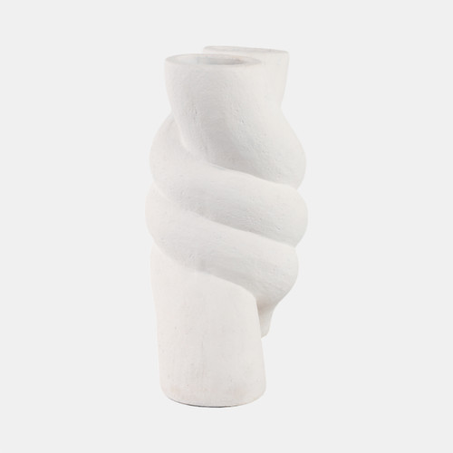 Sagebrook Home 13" Twisted X Shape Terracotta Vase White Wishlist Create New