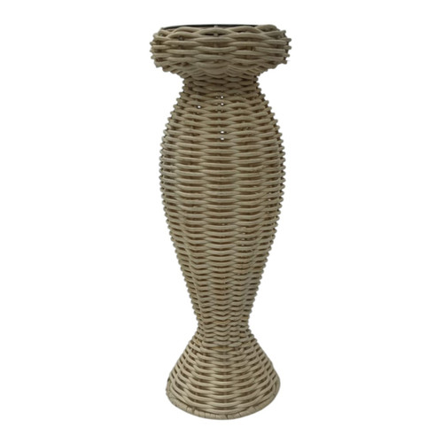 sagebrook home 13x4" Handwoven Raffia Pillar Holder Natural Wishlist Create New