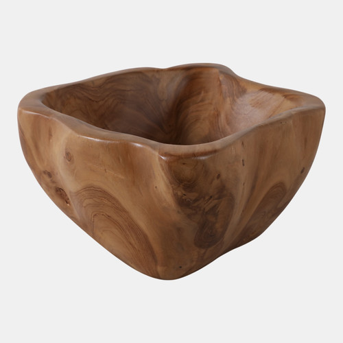 Sagebrook Home 13x6" Teak Wood Bowl Natural Wishlist Create New