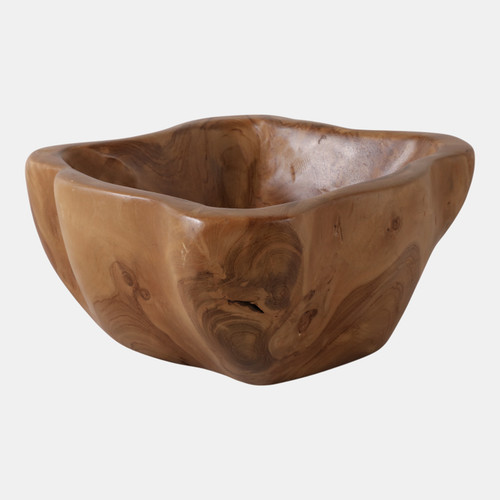 Sagebrook Home 13x6" Teak Wood Bowl Natural Wishlist Create New
