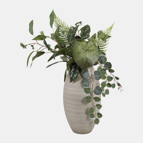 Sagebrook Home 13x7" Rustic Etched Glass Vase Grey Wishlist Create New