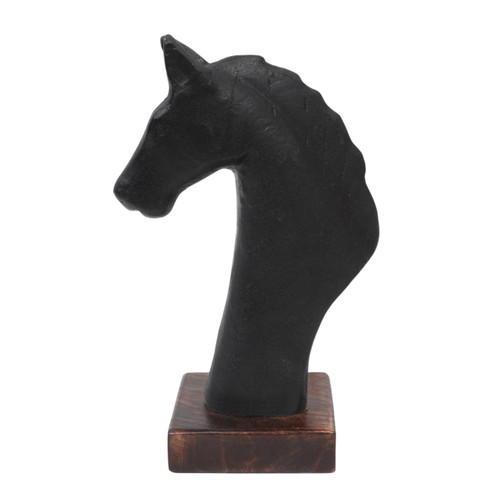 Sagebrook Home 13x8" Paper Mache Horse Bust Black/brown Wishlist Create New