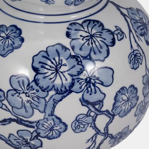 Sagebrook Home 14" Cherry Blossom Chinoiserie Gourd Vase Blue/wh Wishlist Create New