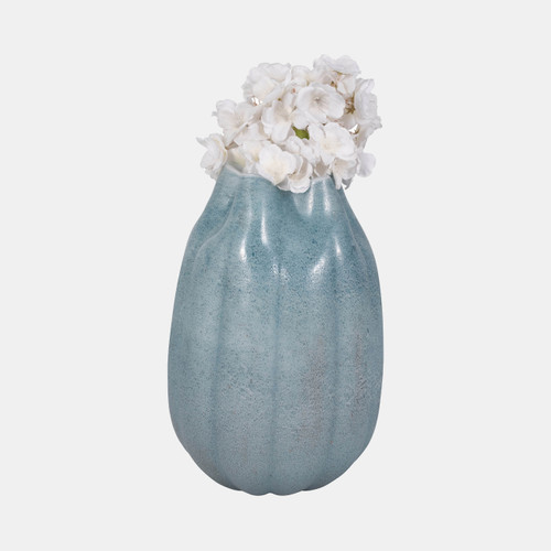 Sagebrook Home 14" Glass Sea Urchin Vase Blue Wishlist Create New