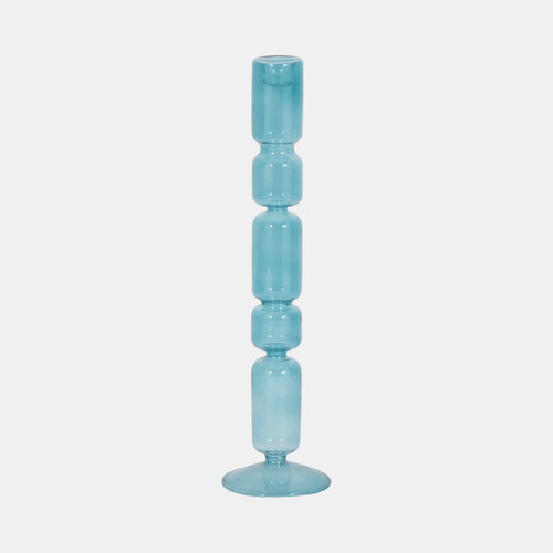 sagebrook home 14" Mixed Bubble Taper Candleholder Blue Wishlist Create New
