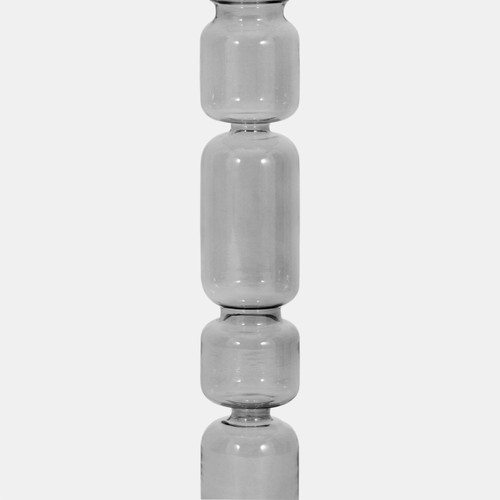 Sagebrook Home 14" Mixed Bubble Taper Candleholder Smoke Wishlist Create New