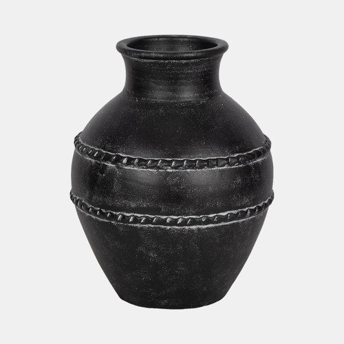 sagebrook home 14" Traditional Terracotta Vase Black Wishlist Create New