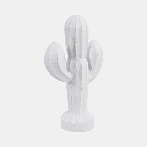 Sagebrook Home 14" Wooden Cactus Decor Wht Wishlist Create New