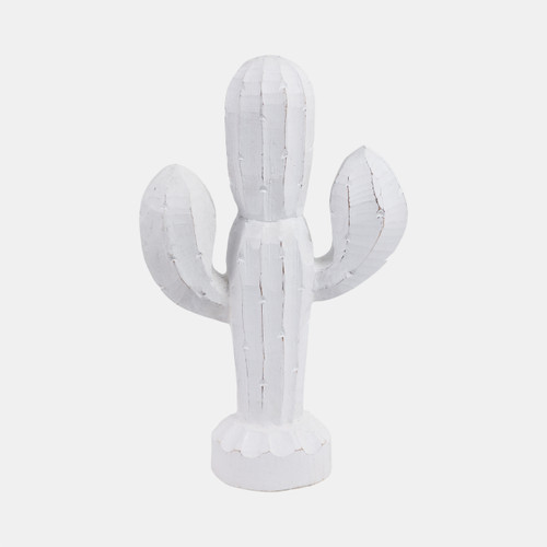 Sagebrook Home 14" Wooden Cactus Decor Wht Wishlist Create New