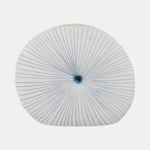 Sagebrook Home 14x12" Round Dotted Shell Vase White/blue Wishlist Create New