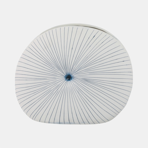 sagebrook home 14x12" Round Dotted Shell Vase White/blue Wishlist Create New