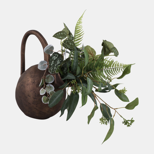 Sagebrook Home 14x12" Rustic Metal Jug Vase Bronze Wishlist Create New