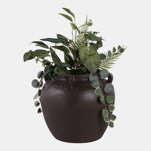 Sagebrook Home 14x12" Textured Ecomix 4-handle Vase Brown Wishlist Create New