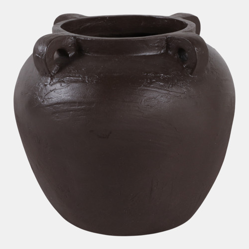 Sagebrook Home 14x12" Textured Ecomix 4-handle Vase Brown Wishlist Create New