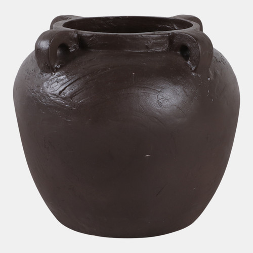 Sagebrook Home 14x12" Textured Ecomix 4-handle Vase Brown Wishlist Create New