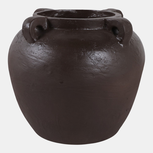 sagebrook home 14x12" Textured Ecomix 4-handle Vase Brown Wishlist Create New