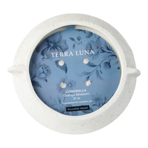 Sagebrook Home 14x13" 51 Oz Orange Blossom Citro Candle White Wishlist Create New